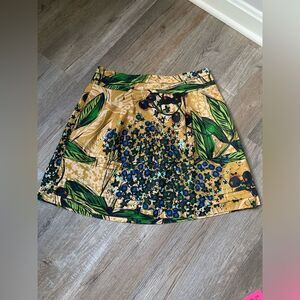 Anthropologie Edme & Esyllete Floral Pattern Hippie Skirt Multi Color Size XS 2